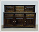 Classic stained sideboard and small top cabinet