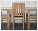 Draw leaf kitchen table and chairs